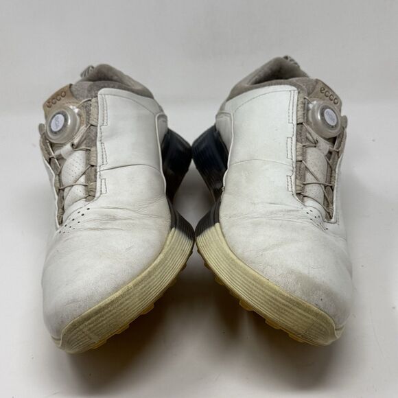 ECCO S Three GoreTex Golf Shoes Mens 10 - 10.5 EU 44 White Leather Spikeless main image 12